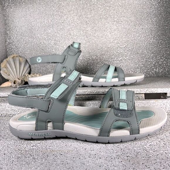 Merrell Sedona Blue Surf Outdoor Hiking Camping Sandals Shoes Size 7 - Picture 2 of 8